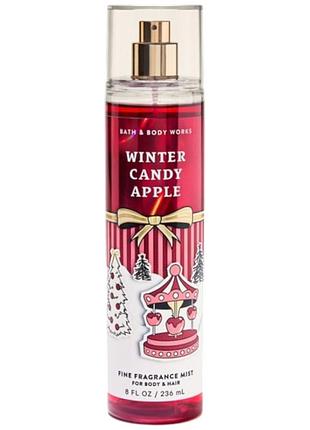 Парфюмированный спрей для тела bath & body works winter candy apple mist 236 мл