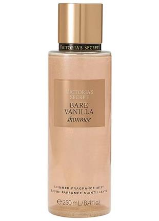 Парфумований спрей із шиммером victoria's secret bare vanilla shimmer mist