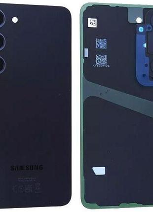Задня кришка samsung s911 galaxy s23 зі склом камери, чорний, оригінал, gh82-30393a