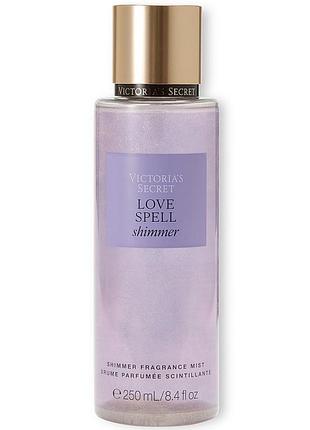 Парфумований спрей з шиммером victoria's secret love spell shimmer mist