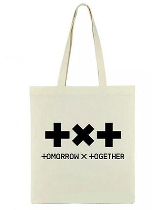 Шоппер "txt" белый