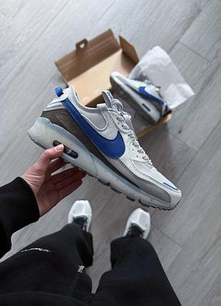Шикарные кроссовки nike air max terrascape 90 'pure platinum hyper royal'