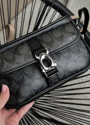 Женская сумка coach в расцветках, сумка коач, брендовая сумка, сумка на плечо, сумка через плечо черный