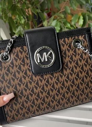 Сумка michael kors, сумка майкл корс, брендовая сумка, модная сумка, офисная сумка, кросс боди коричневый