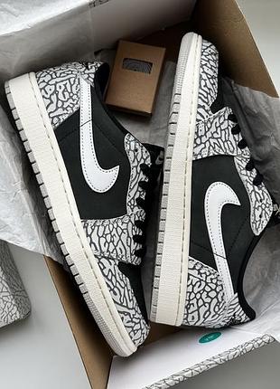 Кросівки nike air jordan air 1 low og shoes grey/black cz0790-001