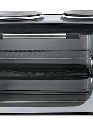 Електродуховка vov veohp 30l 1700вт з 2 конфорками +лоток для піци