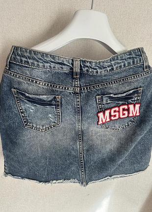 Джинсова спідниця msgm розмір 12