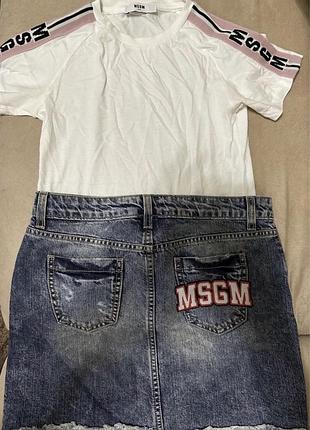 Джинсова спідниця msgm розмір 12 4