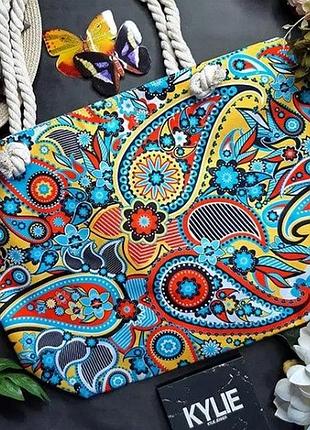 Женская стильная пляжная сумка в расцветках, летние сумки, сумка шоппер, шопер, сумки пляжные цвет 18