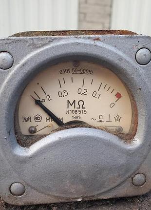 М143м мегамометр, індикатор щитовий ідеал срср