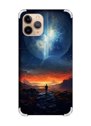Чохол з потовщеними кутами на apple iphone 11 pro (5,8) :: космос (принт 247)