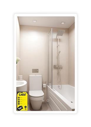 Дзеркало lidz orion (or2) 500х800 з led-підсвічуванням touch, з антизапотіванням, з димером, рег. яскравості ldor50080049291