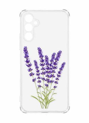 Чохол з потовщеними кутами на samsung galaxy a34 5g :: лаванда (принт 28)