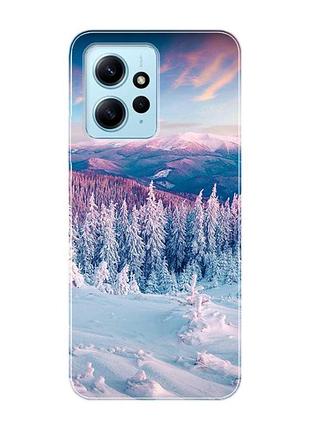 Чехол на xiaomi redmi note 12 4g :: зимние горы (принт 163)