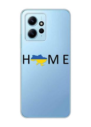 Прозрачный чехол на xiaomi redmi note 12 4g :: дом украина (принт 72)