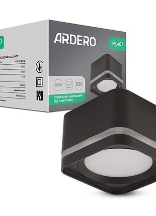 Накладной светильник arderoml407 под лампу черный