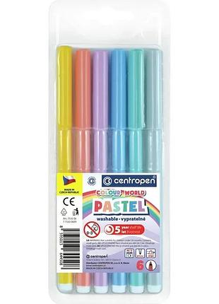 Фломастери centropen набір пастельних 6 кольорів 4su_cen_7550/0609tp
