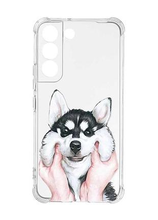 Чехол с утолщёнными углами на samsung galaxy s22 :: мордочка (принт 121)