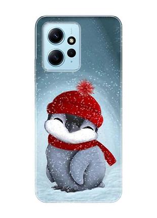 Чохол на xiaomi redmi note 12 4g :: пінгвіненя у шапочці (принт 157)