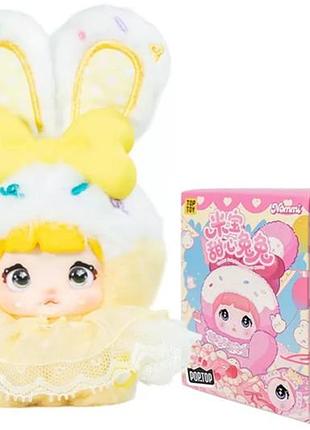 Пухнаста фігурка на підвісі pop top hi toy серії "nommi" - зайченята (у дисп., в ас.)