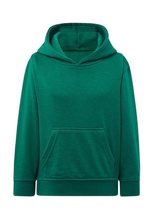 Детская кенгурушка толстовка с капюшоном jhk kid kangaroo unisex sweatshirt зеленый, 5-6