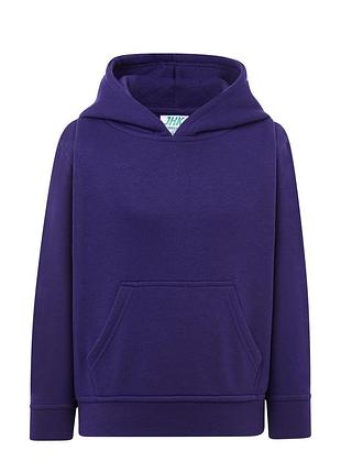 Детская кенгурушка толстовка с капюшоном jhk kid kangaroo unisex sweatshirt фиолетовый, 5-6