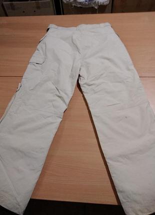 Женские горнолыжные брюки l (46-48) р. молочного цвета3 фото