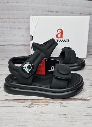 25-30р босоножки для девочки apawwa n1339p black