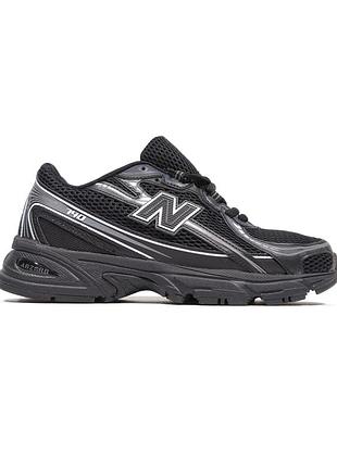 New balance 740v2 black кроссовки мужские