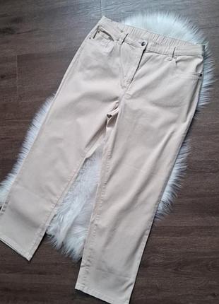 Базовые женские брюки damart прямого кроя, р.50