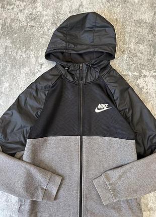 Мужская кофта зипка, ветровка nike advance fleece winterized full zip hoodie