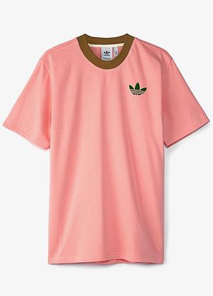 Футболка великого розміру гарний яскравий колір adidas кораловий колір нова 3xl
