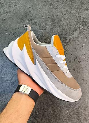 Adidas sharks beige grey white