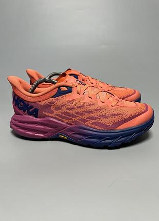 Трейлові бігові кросівки hoka one one speedgoat 5 vibram оригінал 1123158 ffcm