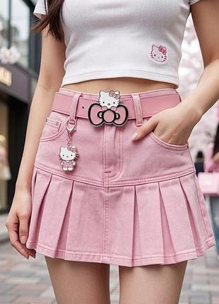 Рожевий ремінь hello kitty y2k