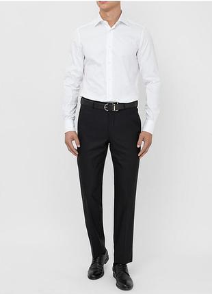 Рубашка мужская классическая белая с длинными рукавами,ermengildo zegna.xl.42.
