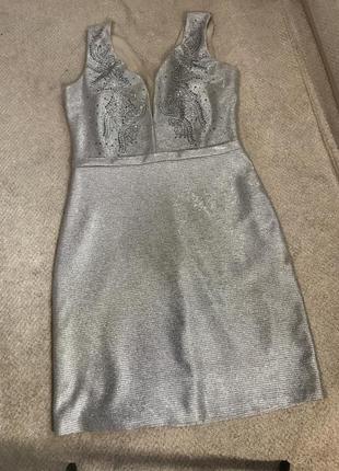 Плаття платье сарафан новогодние короткое коротке