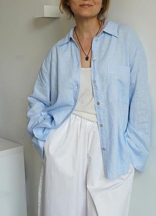 Zara льняная рубашка, разные  модели 9