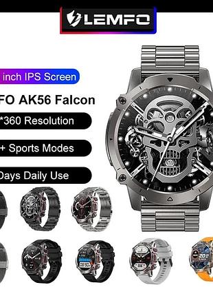 Смарт часы lemfo falcon ак56 часы 1.43" smart watch max band mi se ultra умные часы фитнес браслет трекер