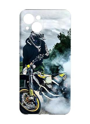 Чохол із захистом камер на iphone 15 plus :: мото драйв (принт 68)