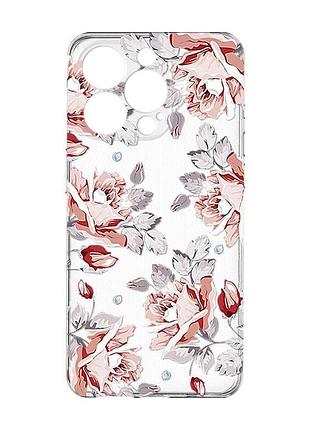 Чохол із захистом камери на iphone 15 pro :: фон троянди (принт 273)