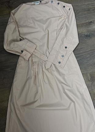 Сукня zara колір персиковий/ стильний фасон/ оригінал розмір xs/s/m