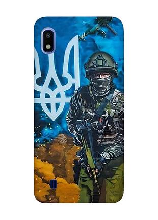 Матовый чехол с розовыми боками на samsung galaxy a10 (2019) a105 :: защитник (принт 349)