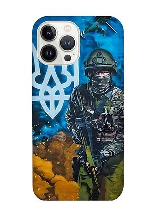 Чехол с защитой камеры на iphone 14 pro max :: защитник (принт 349)