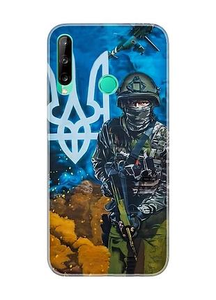 Чохол для huawei p40 lite e / y7p :: військовий (патріотичний принт 349)