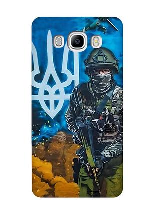 Матовый чехол с розовыми боками на samsung galaxy j7(2016) j710 :: защитник (принт 349)