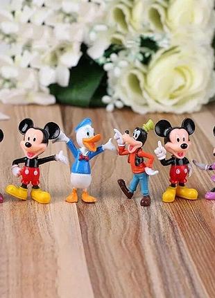 Мини фигурки disney микки и минни и друзья 6шт