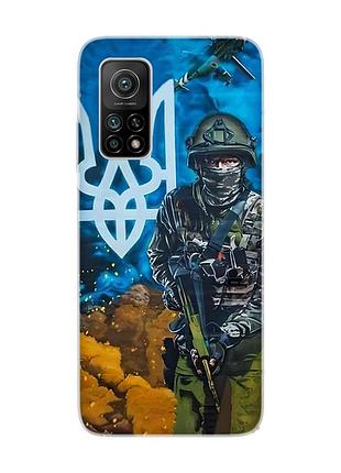 Чохол на xiaomi mi 10t/mi 10t pro :: військовий (патріотичний принт 349)