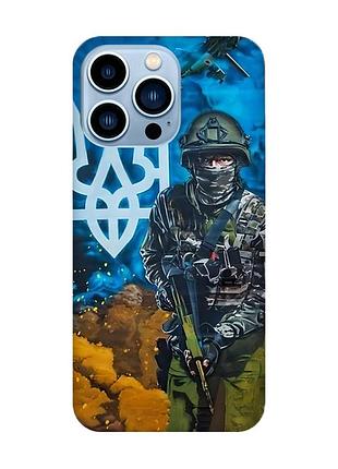 Чохол на apple iphone 13 pro max :: військовий (патріотичний принт 349)