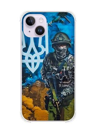 Чехол с утолщёнными углами на iphone 14 :: защитник (принт 349)